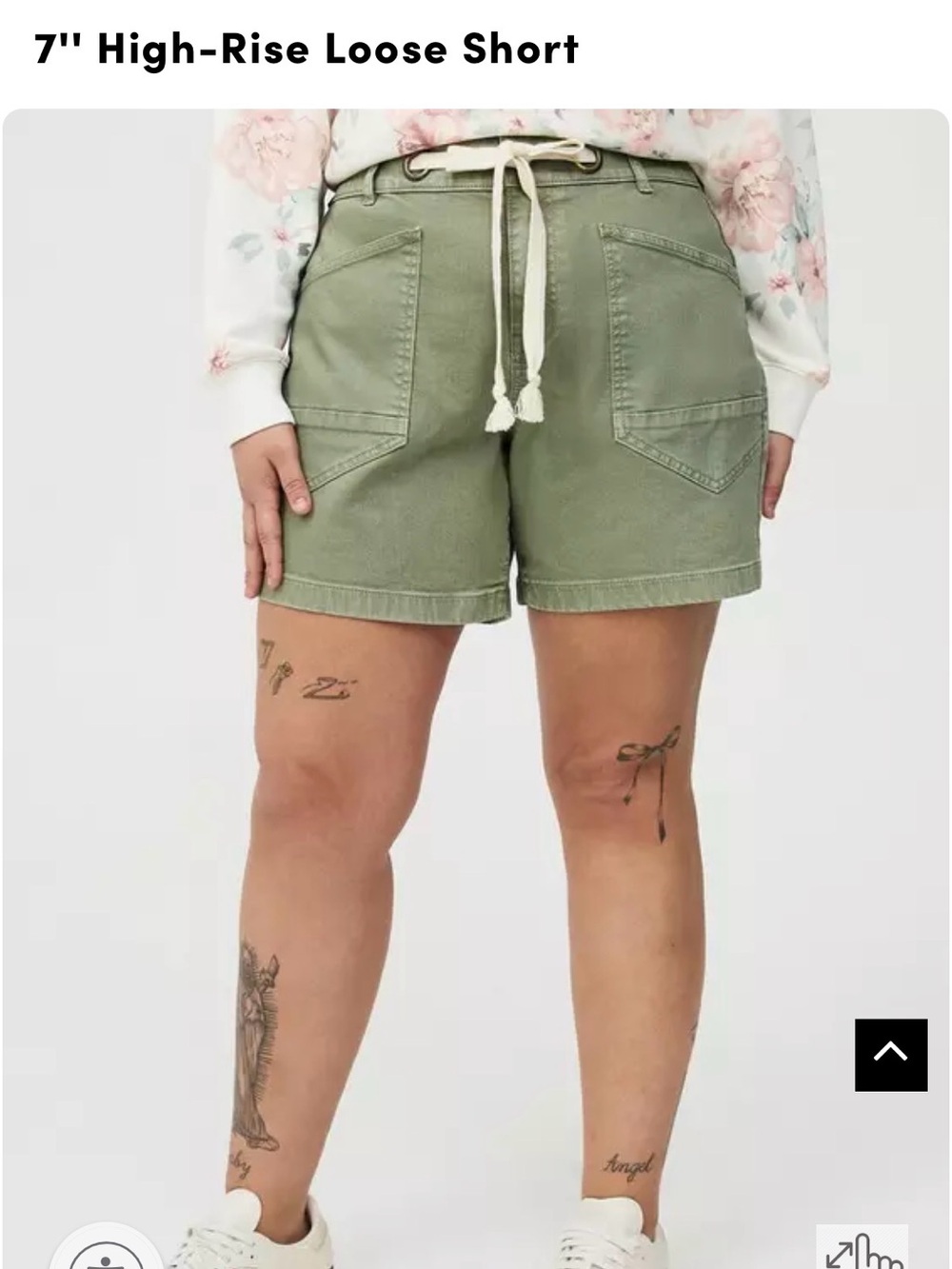 torrid Green High-Rise Drawstring Jean Shorts